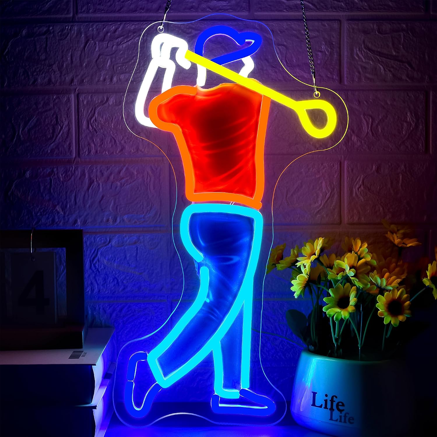 Golfer Swing Neon Sign USB Pow - огляд і ціна Outdoor Sport Club