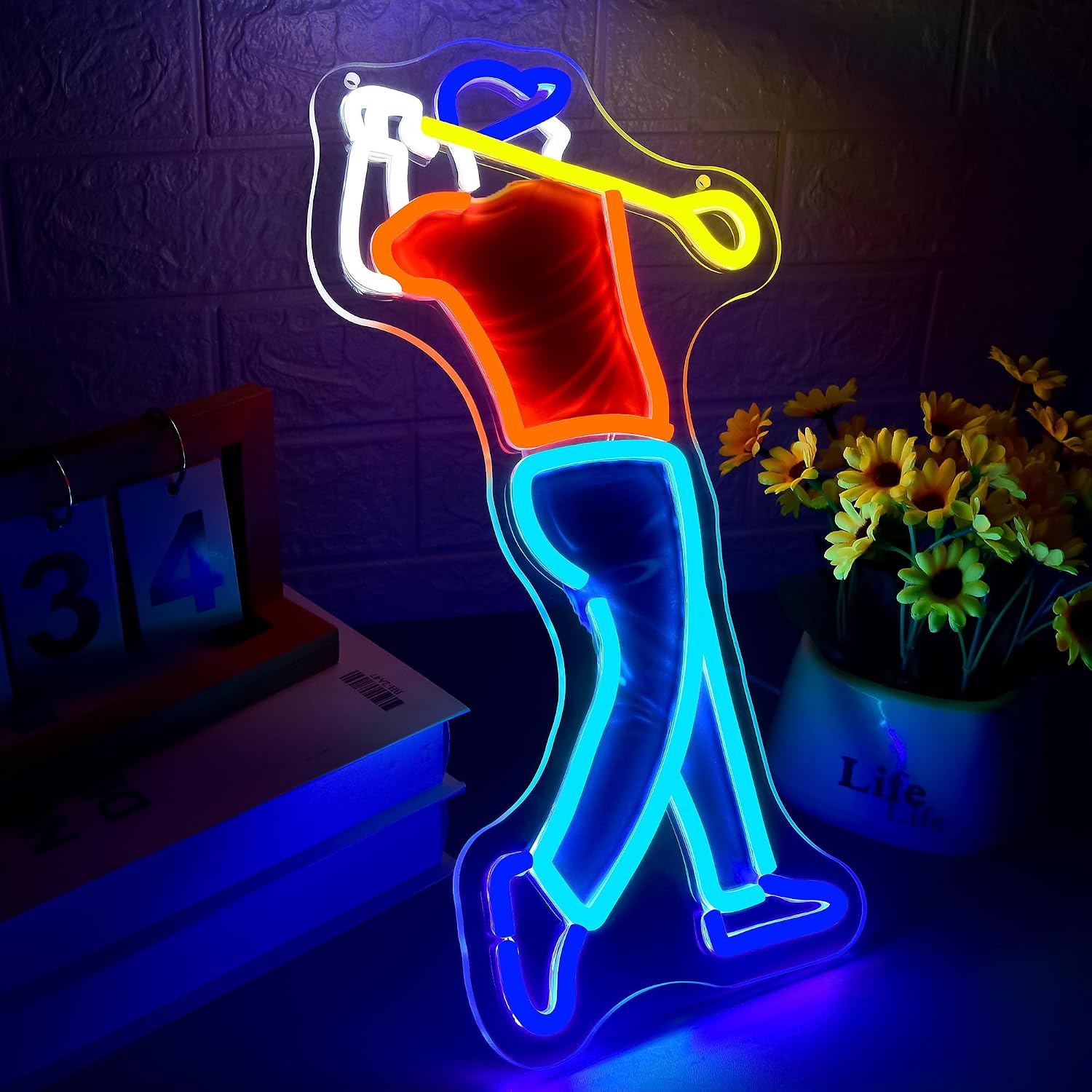 Golfer Swing Neon Sign USB Pow - огляд і ціна Outdoor Sport Club